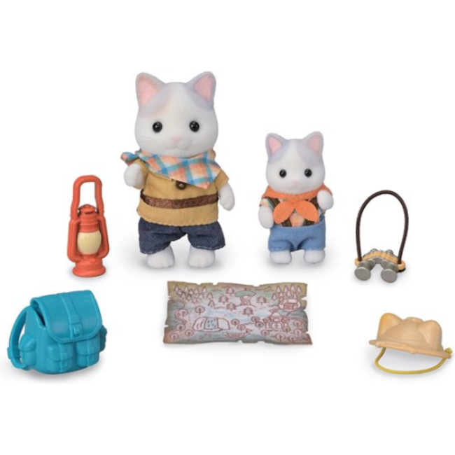 Sylvanian Families Duo avonturiers- latte kat broer en baby