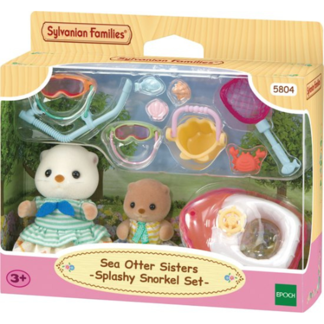 Sylvanian Families Zeeotter zussen- Splashy Snorkel set