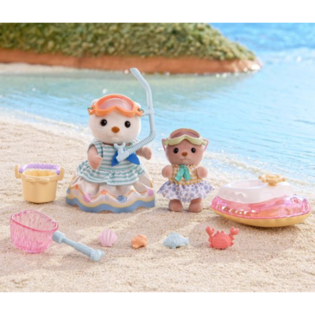 Sylvanian Families Zeeotter zussen- Splashy Snorkel set