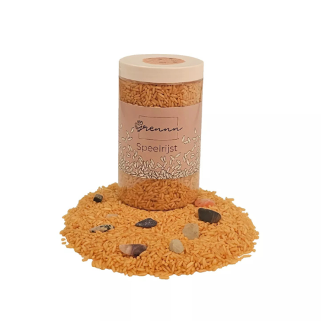 Grennn Sensorisch speelgoed, Grennn Speelrijst - Edelstenen mix, 750 gr.