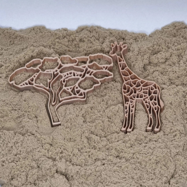 Grennn Sensorisch speelgoed, Accessoires - Uitstekers boom en giraf afrika