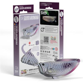 Eugy Eugy Knutselen, Knutselpakketten - Eugy 3D Model: Zilveren Arowana, 6+