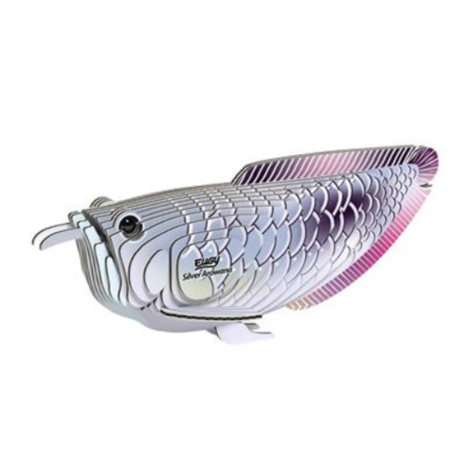 Eugy Eugy Knutselen, Knutselpakketten - Eugy 3D Model: Zilveren Arowana, 6+