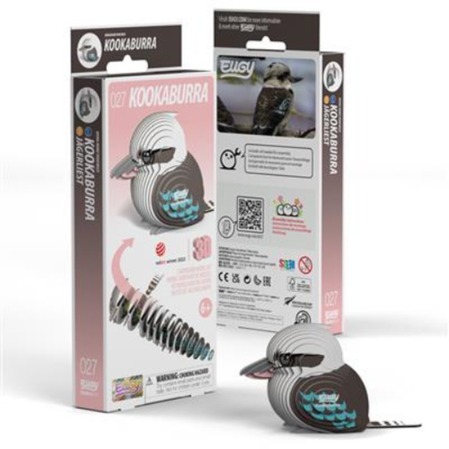 Eugy Eugy Knutselen, Knutselpakketten - Eugy 3D Model: Kookaburra, 6+