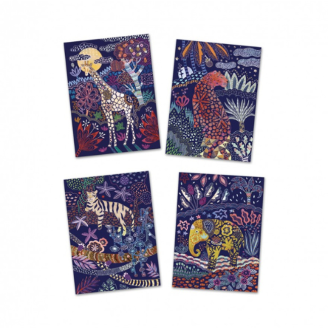 Djeco Knutselen - Nature Luxuriante Kraskaarten