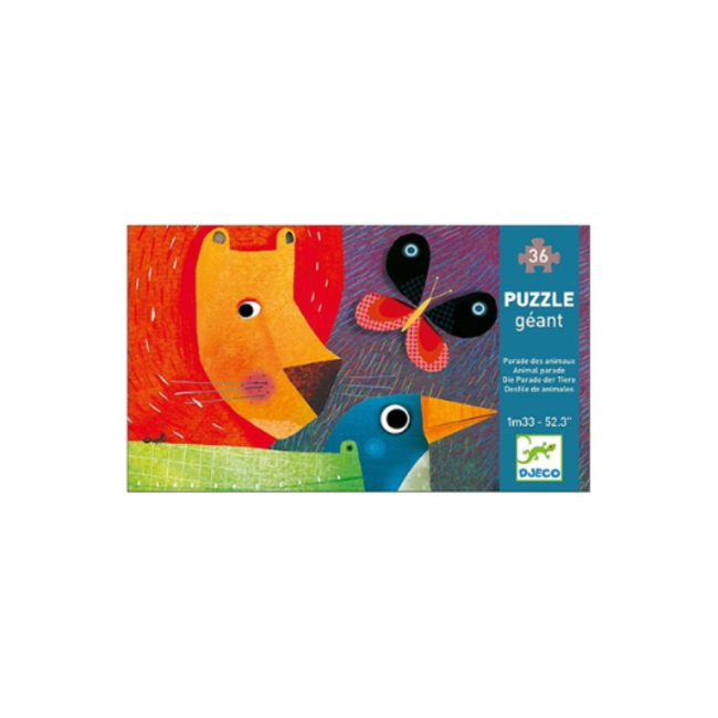 Djeco Legpuzzels - de Parade van de Dieren (36 Stukjes)