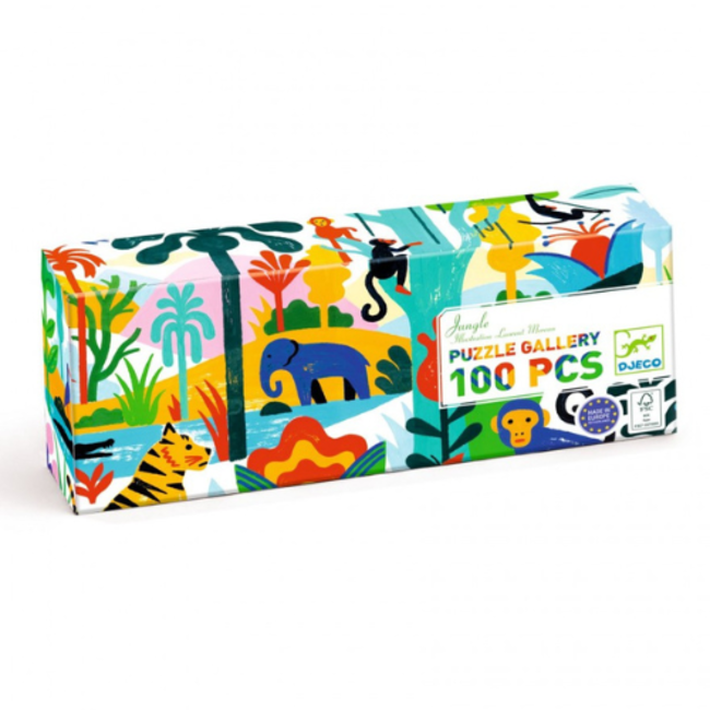 Djeco Legpuzzels - Gallery-Puzzel Jungle (100 Stuks)