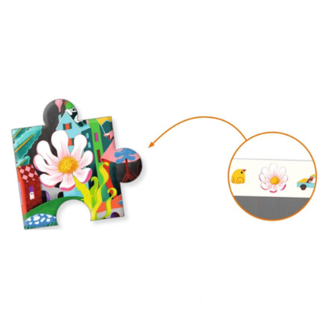 Djeco Legpuzzels - Crazy Town Observatiepuzzel (200 Stukjes)