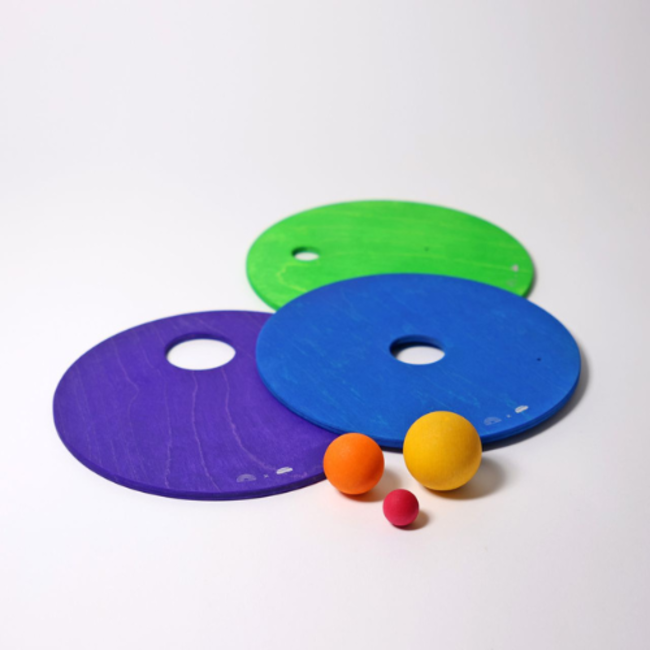 Grimms GRIMM’S x Stapelstein® Rolling Discs Cool Classic Rainbow
