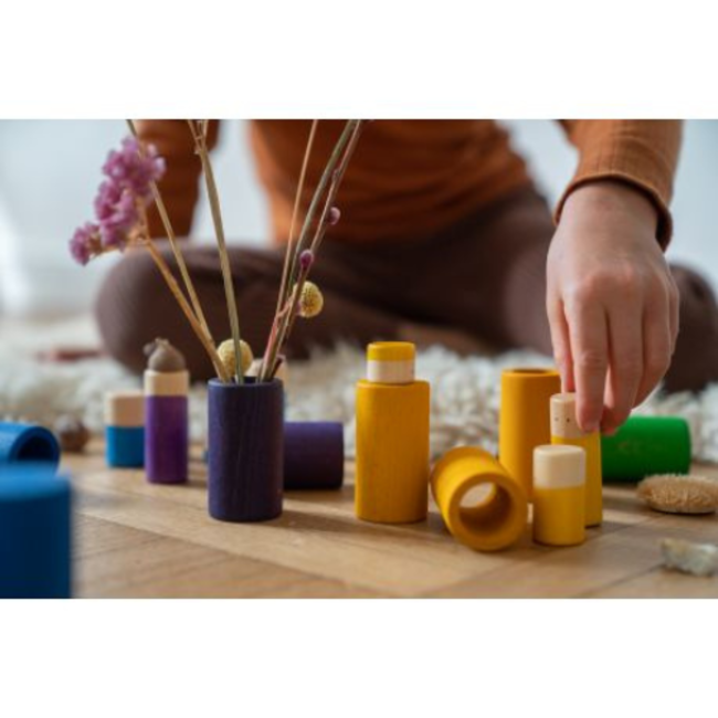 Grapat Grapat Houten speelgoed - Lo basiskleuren