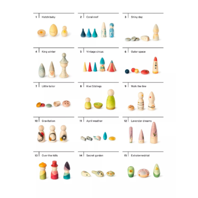 Grapat (UA) Grapat Houten speelgoed - Lucky Lucky verzameldoosjes