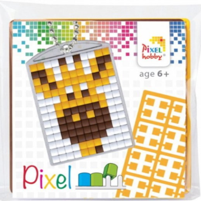 Pixelhobby Knutselen, Medaillion startset - Giraf, 6+