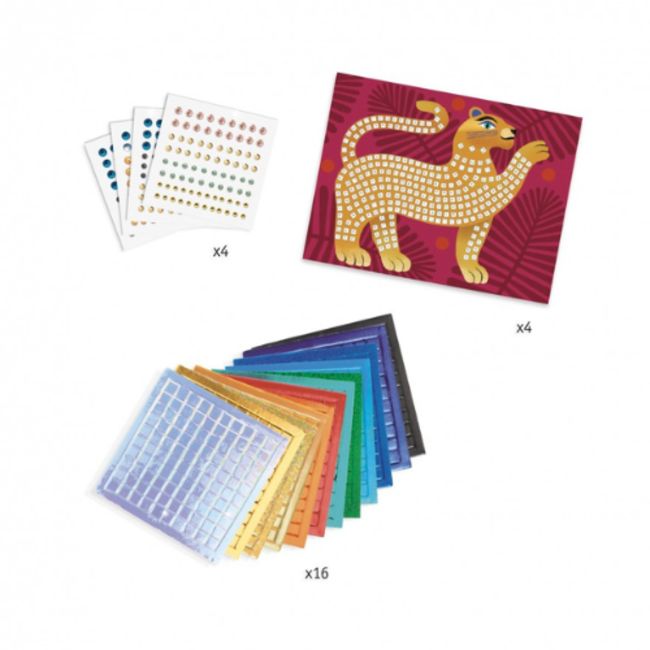 Djeco Knutselpakketten - Mozaïek Jungledieren