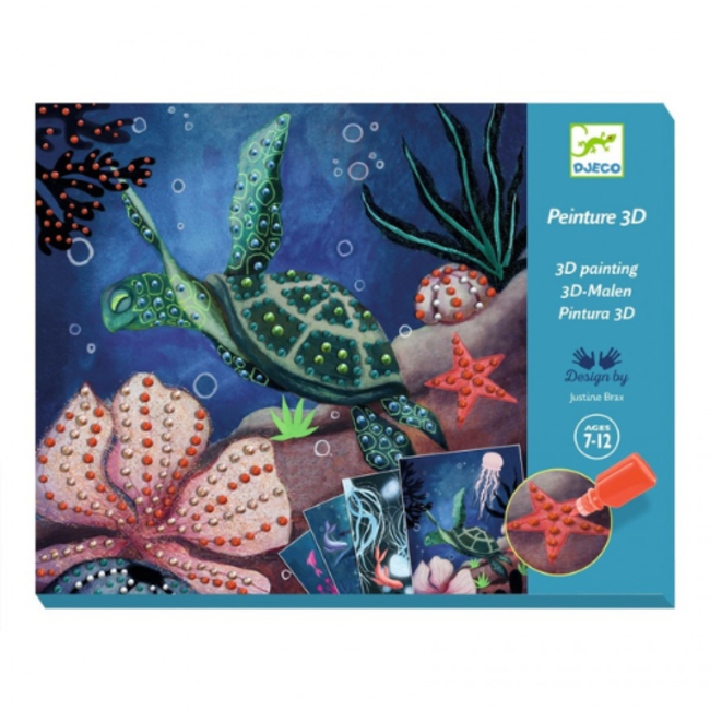 Djeco Knutselen - Verfactiviteit 3D Onderwaterwereld
