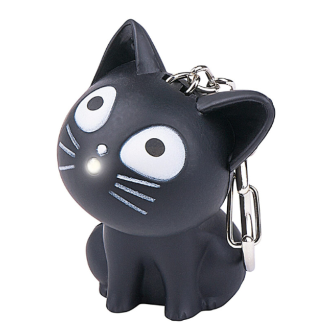 moses. Verlag Sleutelhanger kat met licht en geluid