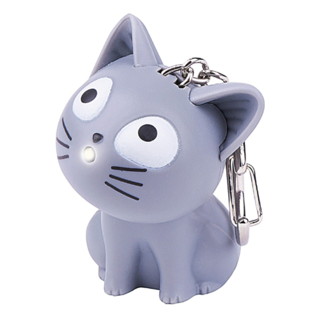 moses. Verlag Sleutelhanger kat met licht en geluid