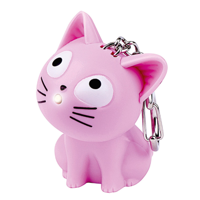 moses. Verlag Sleutelhanger kat met licht en geluid