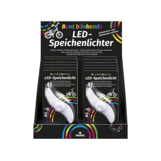 moses. Verlag LED spaakverlichting met 3 licht-standen