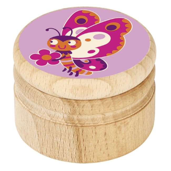 Krabbelkäfer tandendoosje hout