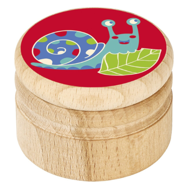 Krabbelkäfer tandendoosje hout