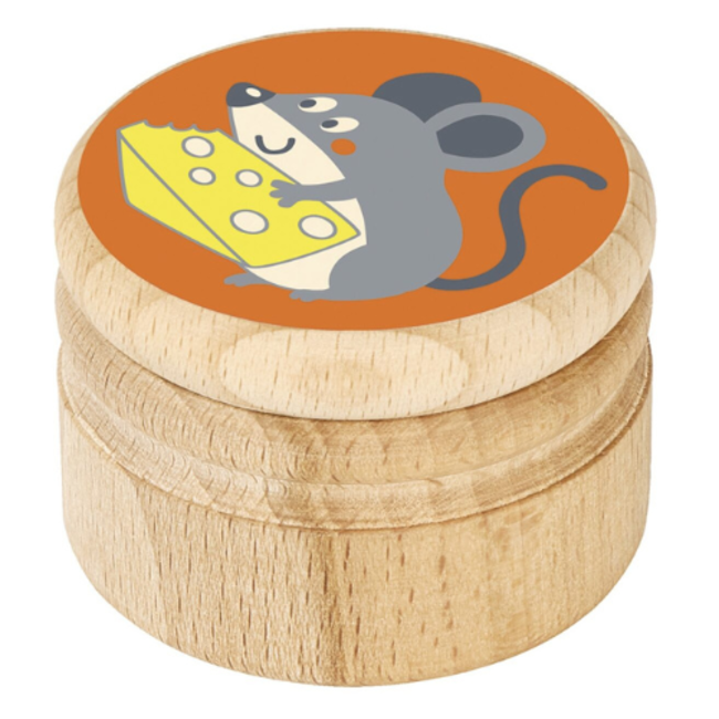 Krabbelkäfer tandendoosje hout