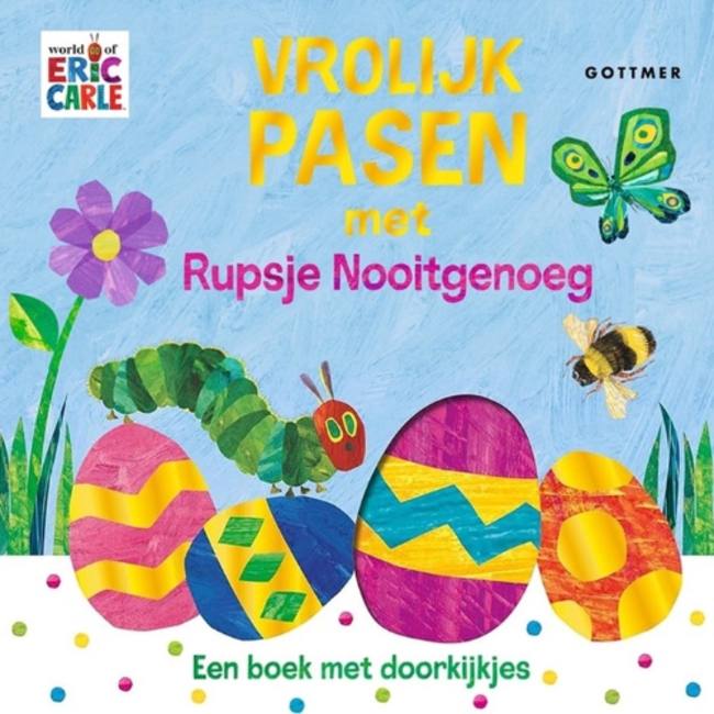 Gottmer Boeken, Kartonboeken - Vrolijk Pasen met Rupsje Nooitgenoeg, 2+
