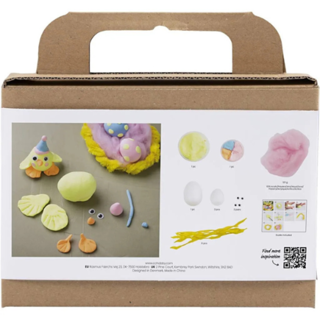 Creativ Company Knutselen, Knutselpakket - Mini Hobbyset Boetseren, Paasproducten, 1 doos