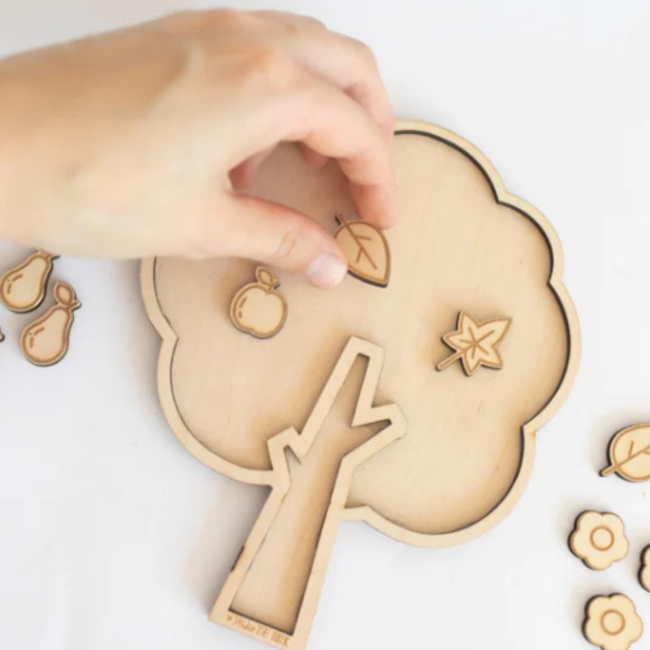 Studio de Rijk Studio de Rijk, Houten speeltray (vulvorm) - Boom met vulling