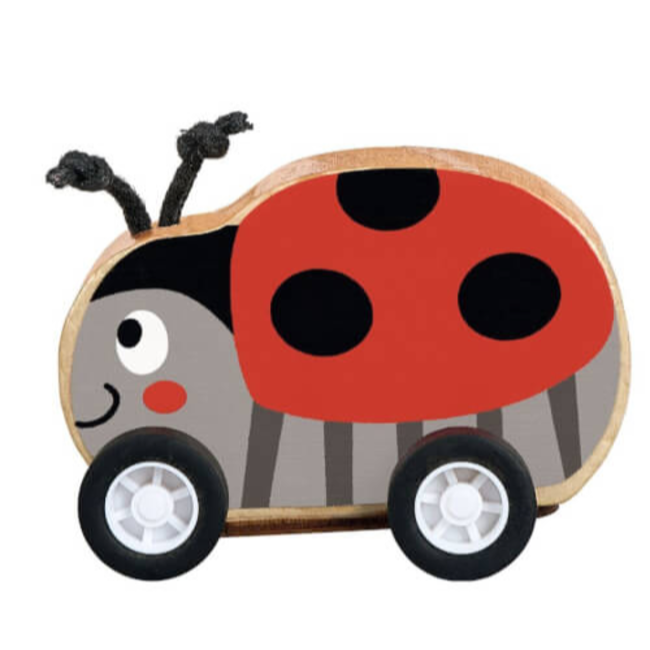 moses. Verlag Krabbelkäfer pull back dieren hout