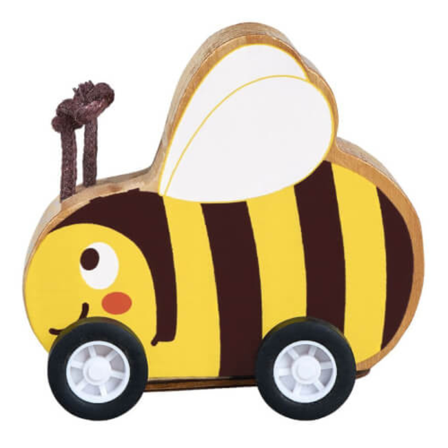 Krabbelkäfer pull back dieren hout