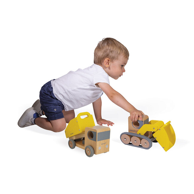 Janod Janod Bolid - Kiepwagen en Bulldozer