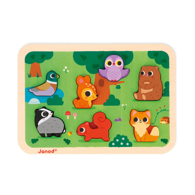 Janod Chunky Puzzel - Het Bos