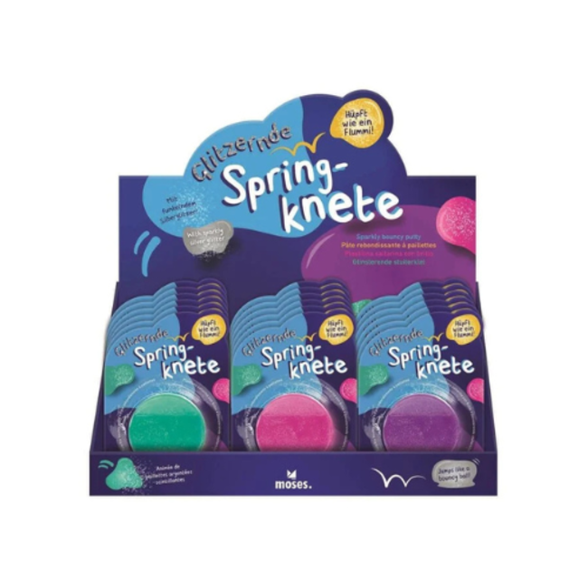 Klein speelgoed - glinsterende stuiterklei, assorti