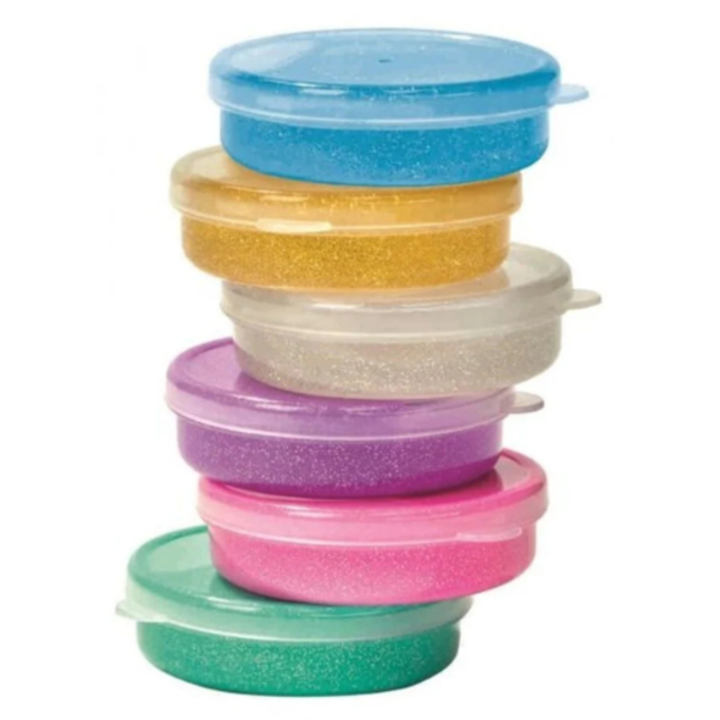 Klein speelgoed - glinsterende stuiterklei, assorti