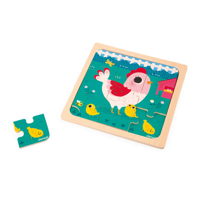 Janod Puzzel - Kip Henriette