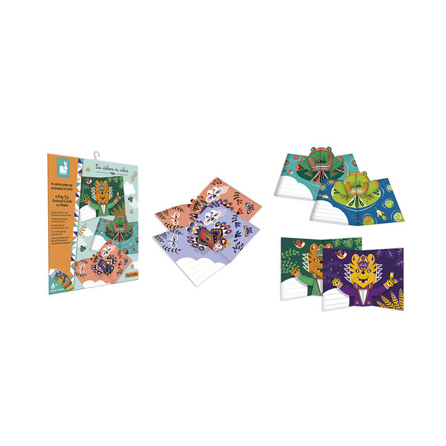 Janod Janod Atelier - Kaarten maken pop-up dieren