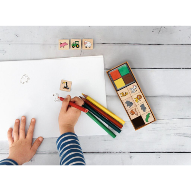 moses. Verlag Knutselspullen Stempelset Wilde dieren