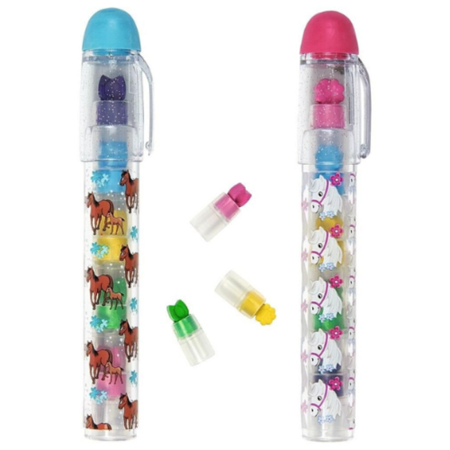 moses. Verlag Knutselen, Accessoires - Uitwisbare waskrijt stift paarden, assorti