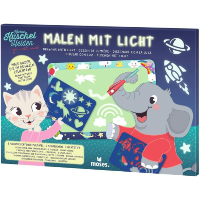 Knutselen - Glow in the dark tekenen, knuffelvriendjes
