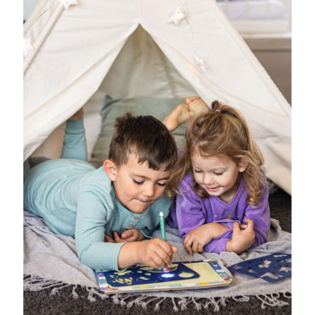 Knutselen - Glow in the dark tekenen, knuffelvriendjes