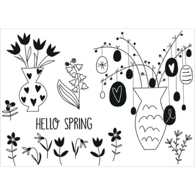 moses. Verlag Knutselen, Accessoires - Raamstiften, 6 st. voorjaar