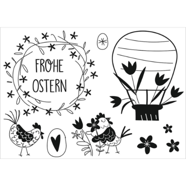 moses. Verlag Knutselen, Accessoires - Raamstiften, 6 st. voorjaar