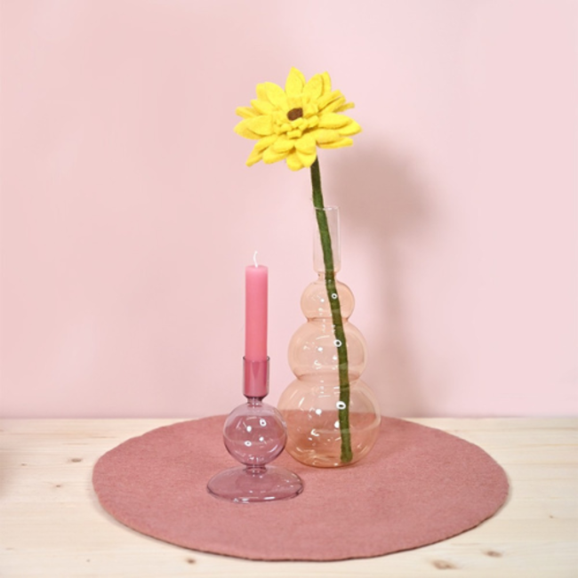 Sjaal met Verhaal Vilten Bloemen - Gerbera