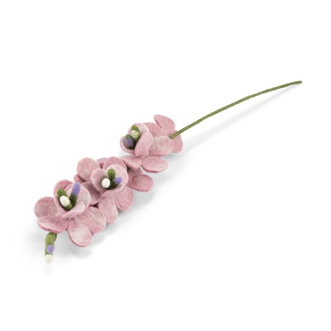 Sjaal met Verhaal Vilten Bloemen - Ridderspoor