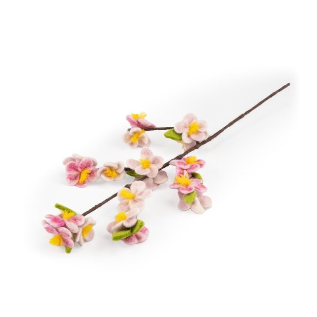 Sjaal met Verhaal Vilten Bloemen - Tak Appelbloesem