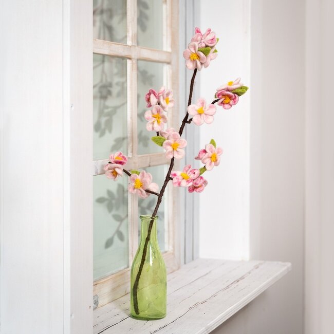 Sjaal met Verhaal Vilten Bloemen - Tak Appelbloesem