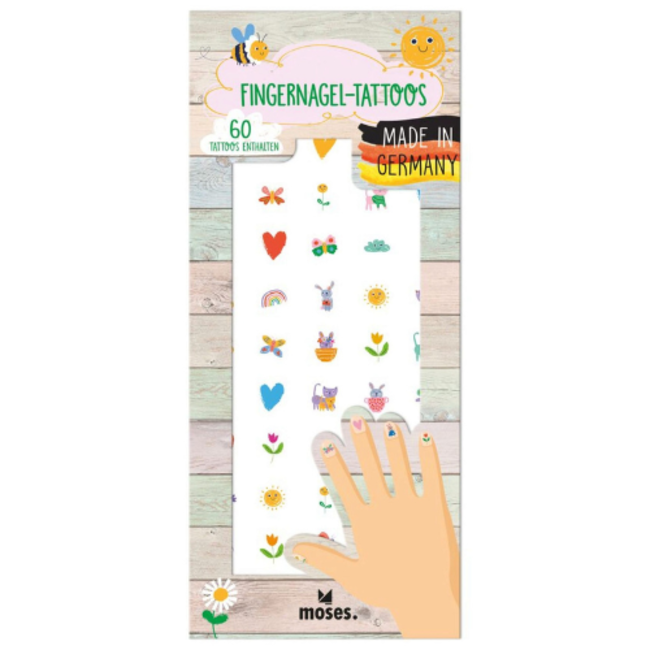 moses. Verlag Kinder make-up, Vingernagel tattoo set 60 stuks