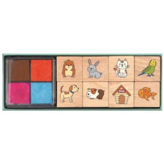 moses. Verlag Knutselspullen Stempelset Huisdieren