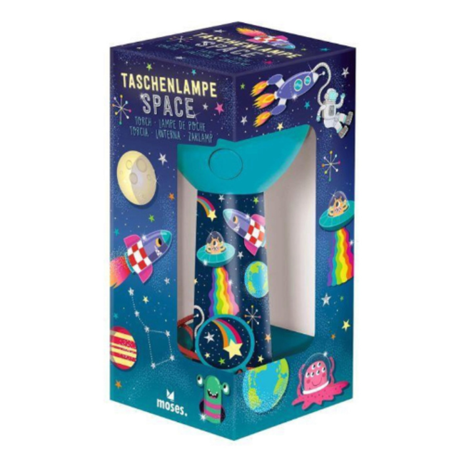 Zaklamp space 14 cm LED oplaadbaar