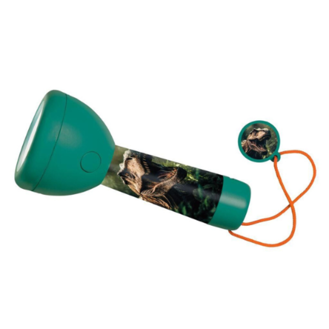 Zaklamp dino 14 cm LED oplaadbaar